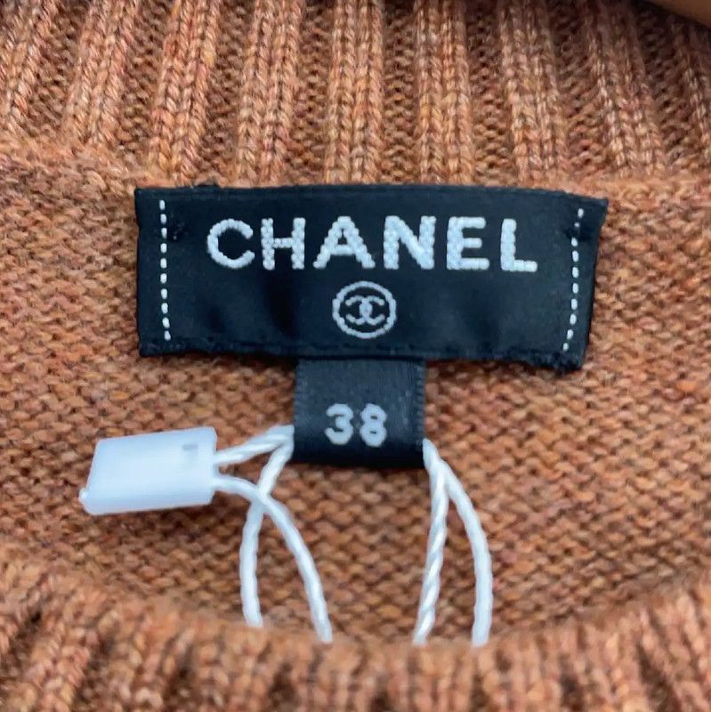 Chanel Chanel M Size Khaki Women's Pullover Sweater 0089 Size M / US 6-8 / IT 42-44 - 3 Thumbnail