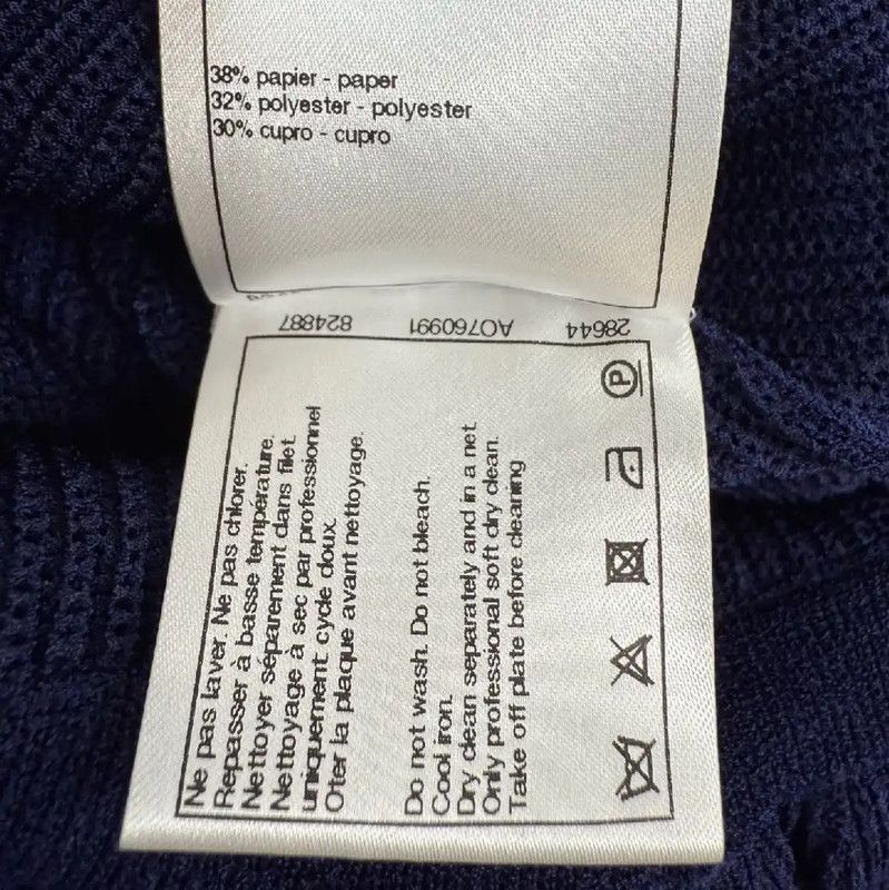 Chanel Chanel Knit Dress with Striped Skirt 0089 Size M / US 6-8 / IT 42-44 - 5 Thumbnail
