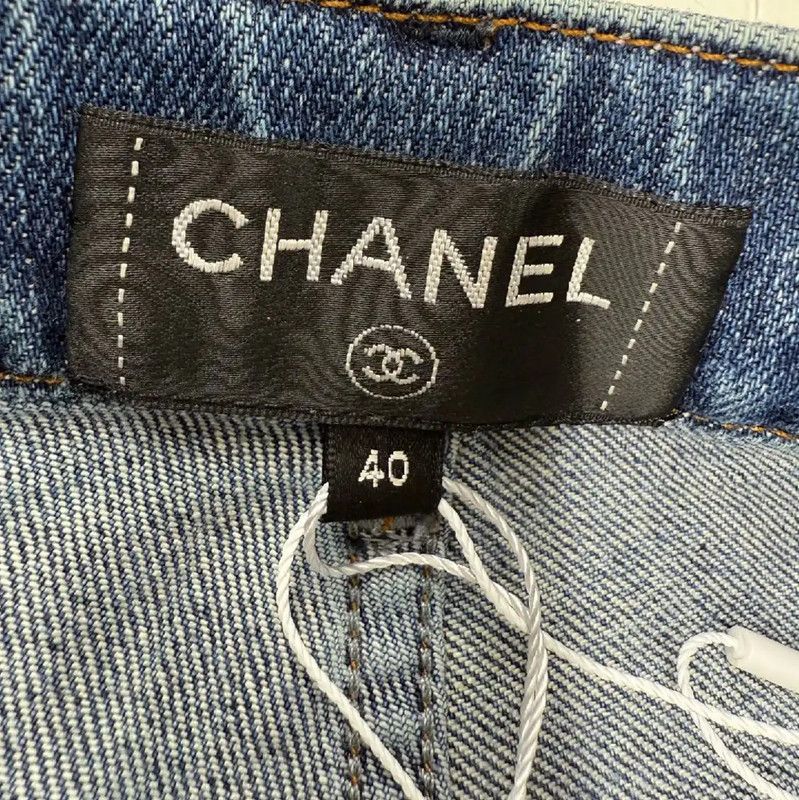 Chanel Chanel Deep Blue Cotton Women's Jeans 0089 Size 28" / US 6 / IT 42 - 3 Thumbnail