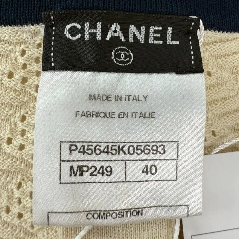 Chanel Chanel Cream Wool Pullover Sweater for Women 0089 Size L / US 10 / IT 46 - 5 Thumbnail