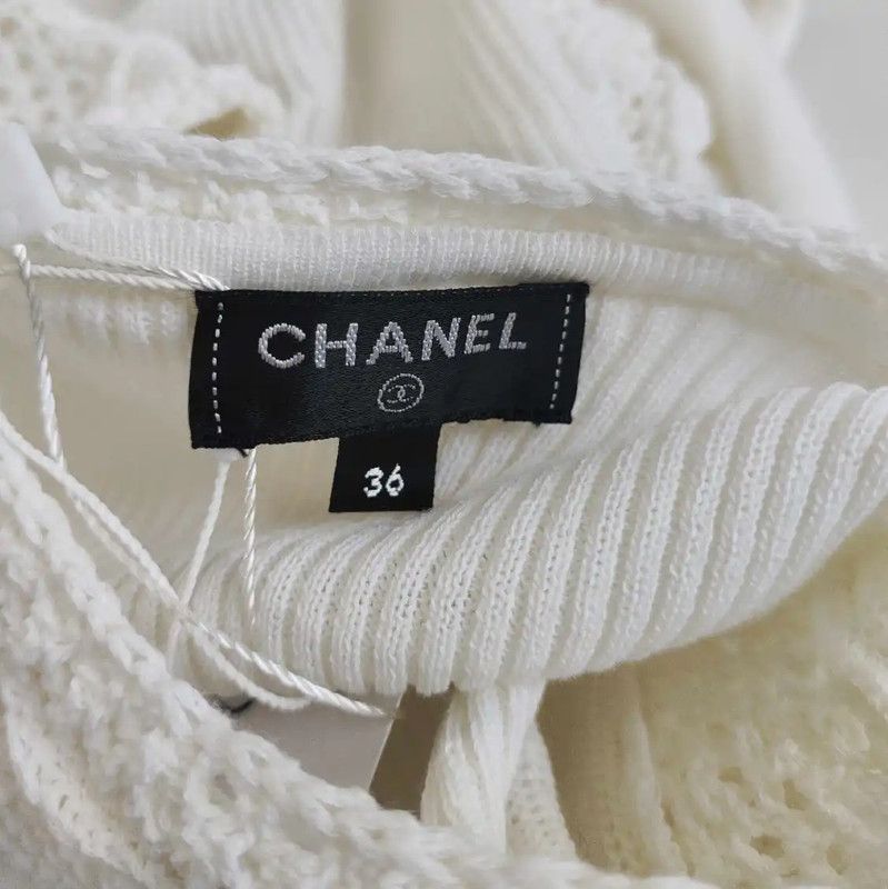 Chanel Chanel Gray Cotton Pullover Sweater 0089 Size M / US 6-8 / IT 42-44 - 3 Thumbnail