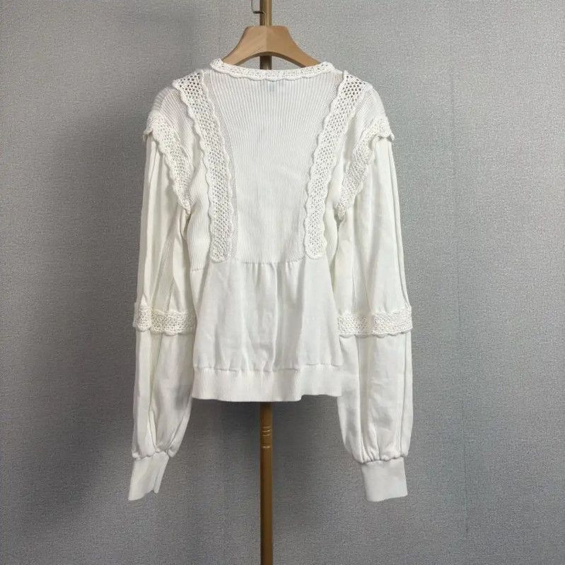 Chanel Chanel Gray Cotton Pullover Sweater 0089 Size M / US 6-8 / IT 42-44 - 2 Thumbnail