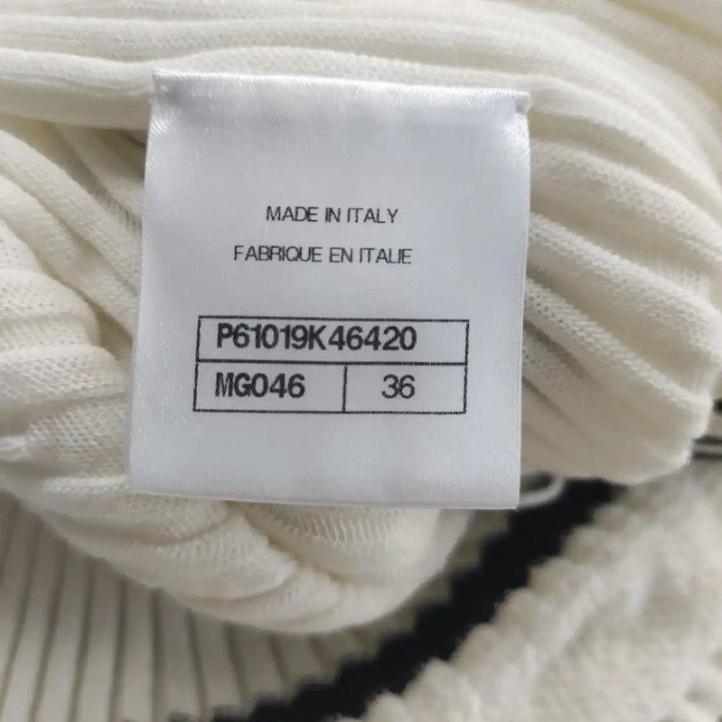 Chanel Chanel Summer Cotton Skirt in Cream White 0089 Size 27" / US 4 / IT 40 - 4 Thumbnail