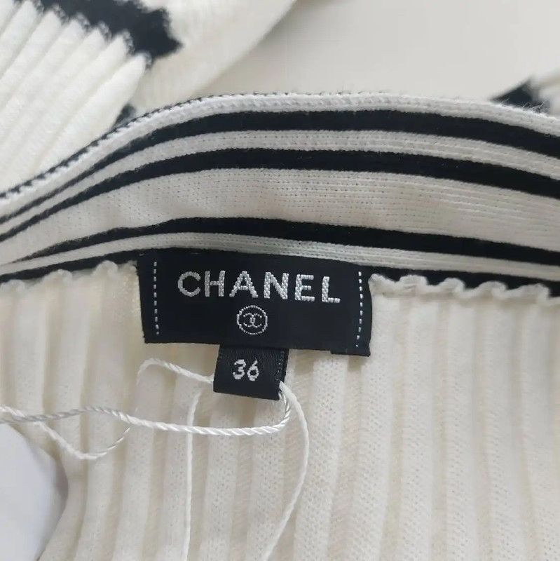 Chanel Chanel Summer Cotton Skirt in Cream White 0089 Size 27" / US 4 / IT 40 - 3 Thumbnail