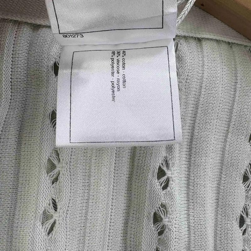 Chanel Chanel Light Green Women's Sweater 0089 Size M / US 6-8 / IT 42-44 - 4 Thumbnail