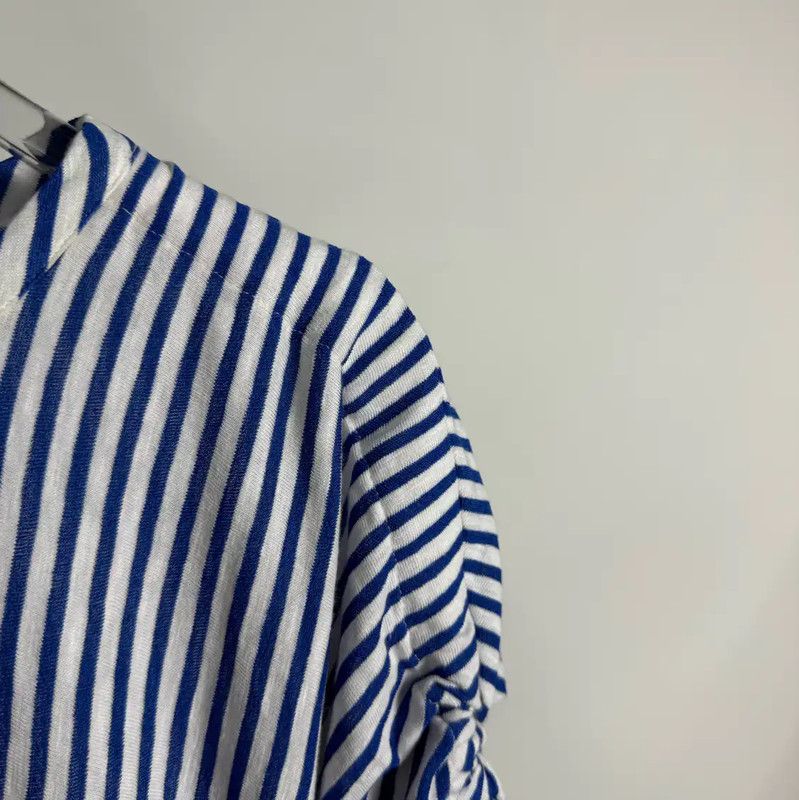 Chanel Chanel Striped Cotton Dress in Chocolate 0089 Size S / US 4 / IT 40 - 4 Thumbnail