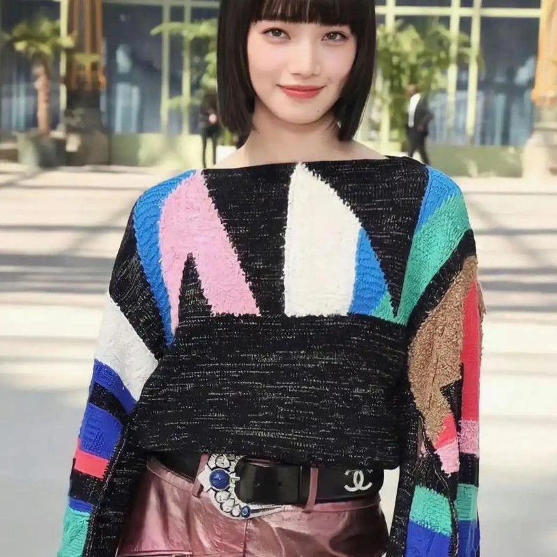 Chanel Chanel Color-Block Pullover Sweater for Women 0089 Size M / US 6-8 / IT 42-44 - 9 Thumbnail