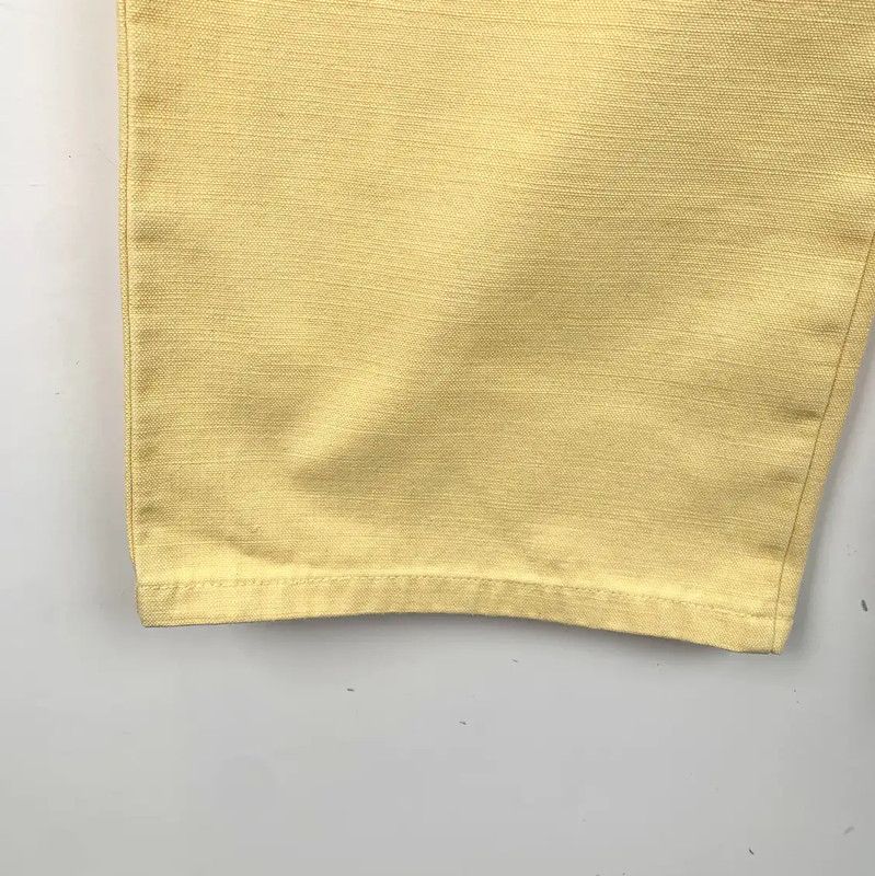 Chanel Chanel Yellow Cotton Casual Pants for Women 0089 Size 23" - 4 Thumbnail