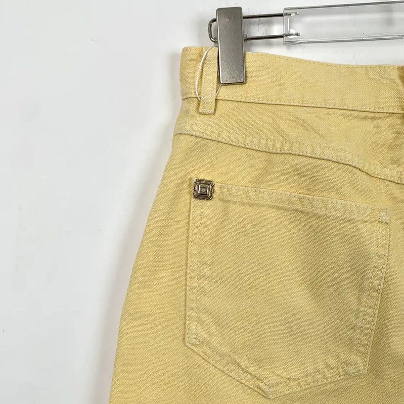Chanel Chanel Yellow Cotton Casual Pants for Women 0089 Size 23" - 5 Thumbnail