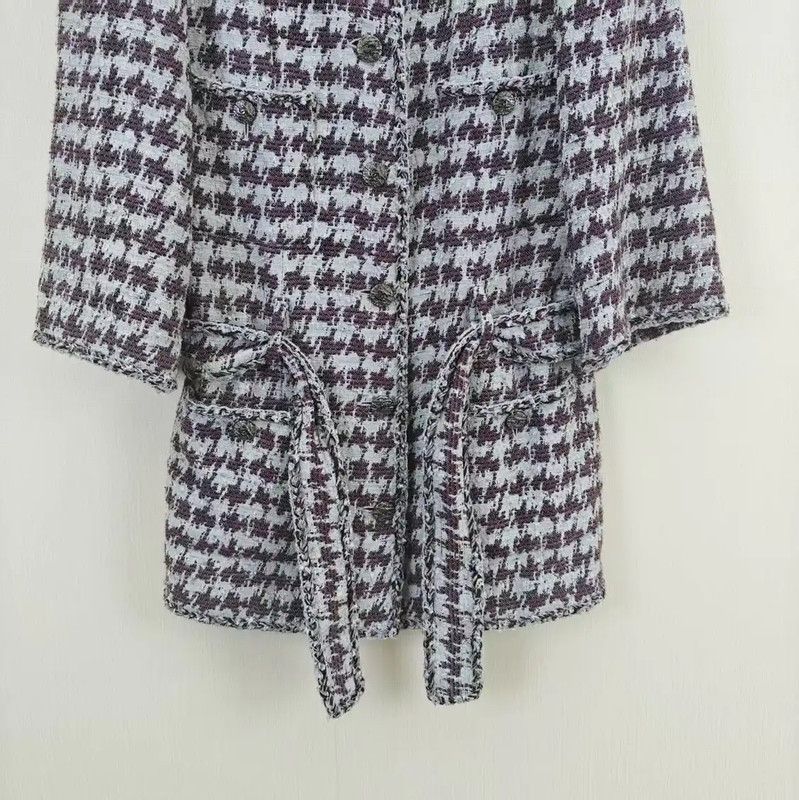 Chanel Chanel Gray Wool Blend Long Sleeve Cardigan 0089 Size M / US 6-8 / IT 42-44 - 3 Thumbnail