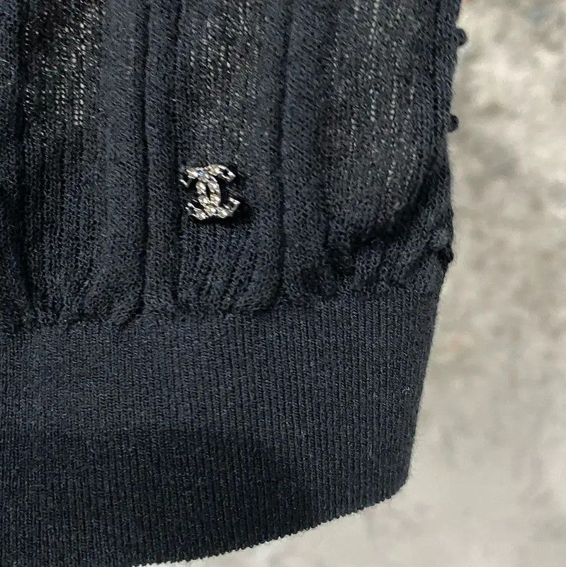 Chanel Summer Black Short Sleeve Top 0089