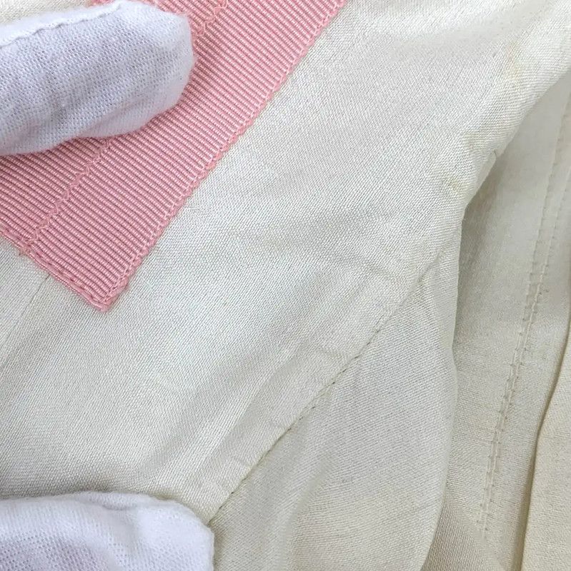 Chanel Chanel Silk Short Dress in Off-White 0089 Size S / US 4 / IT 40 - 7 Thumbnail