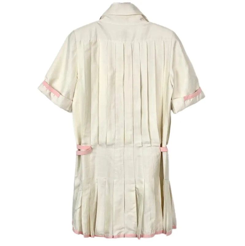 Chanel Chanel Silk Short Dress in Off-White 0089 Size S / US 4 / IT 40 - 2 Thumbnail
