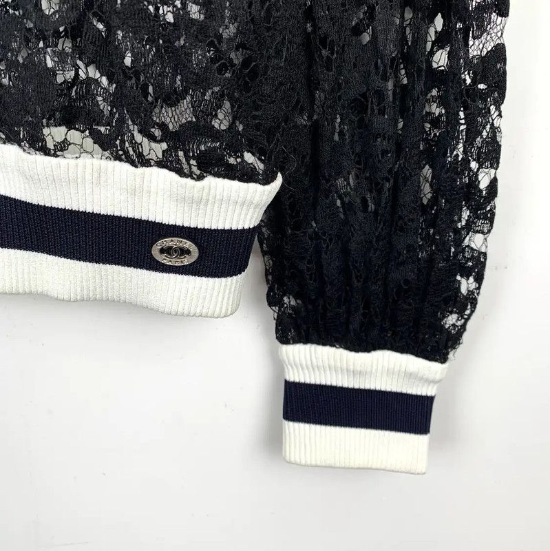 Chanel Chanel Black Cotton Women's T-shirt Size XXS 0089 Size XXS / US 00 / IT 34 - 4 Thumbnail