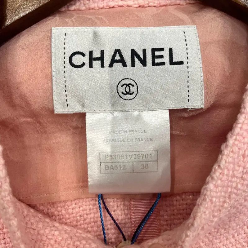Chanel Chanel Pink Women's Cardigan Sweater 0089 Size S / US 4 / IT 40 - 6 Thumbnail