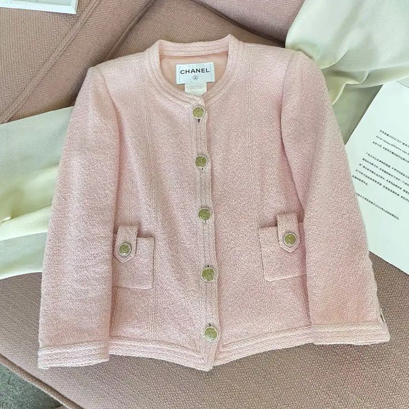Chanel Chanel Pink Women's Cardigan Sweater 0089 Size S / US 4 / IT 40 - 4 Thumbnail