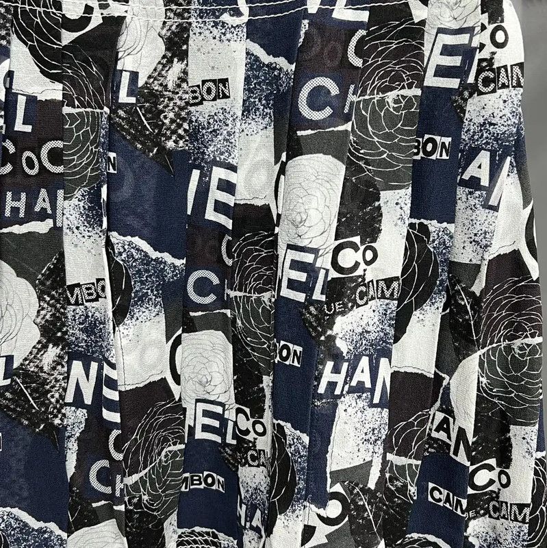 Chanel Chanel Multicolor Silk Midi Skirt 0089 Size 30" / US 8 / IT 44 - 3 Thumbnail