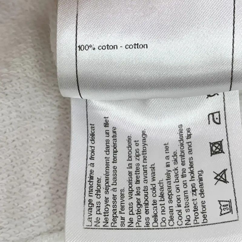 Chanel Chanel White Cotton Women's Jacket XL 0089 Size XL / US 12-14 / IT 48-50 - 8 Thumbnail