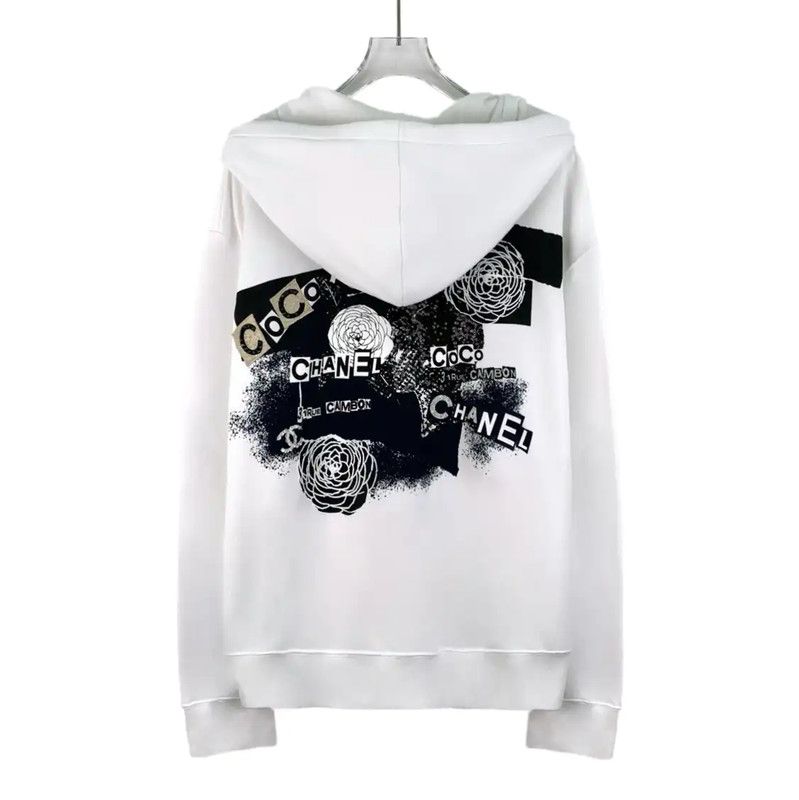 Chanel Chanel White Cotton Women's Jacket XL 0089 Size XL / US 12-14 / IT 48-50 - 2 Thumbnail