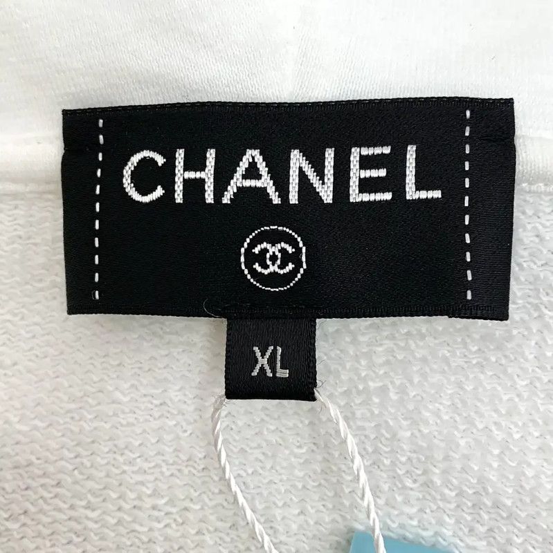 Chanel Chanel White Cotton Women's Jacket XL 0089 Size XL / US 12-14 / IT 48-50 - 6 Thumbnail