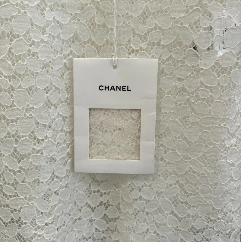 Chanel Chanel Silk White Women's Jacket 0089 Size M / US 6-8 / IT 42-44 - 5 Thumbnail