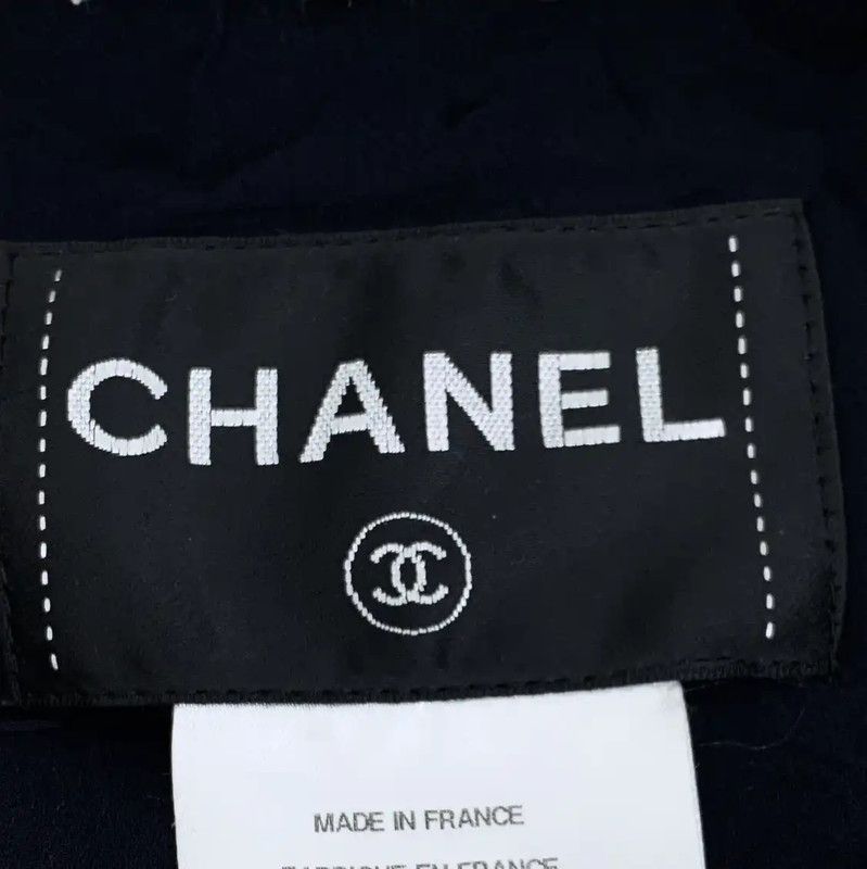 Chanel Chanel Black Cotton Women's Jacket 0089 Size XS / US 0-2 / IT 36-38 - 6 Thumbnail