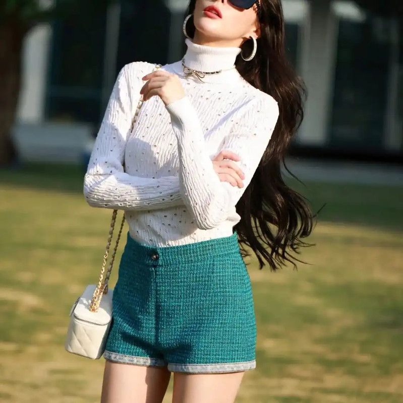 Chanel Chanel White Cotton Ladies Pullover Sweater 0089 Size S / US 4 / IT 40 - 4 Thumbnail