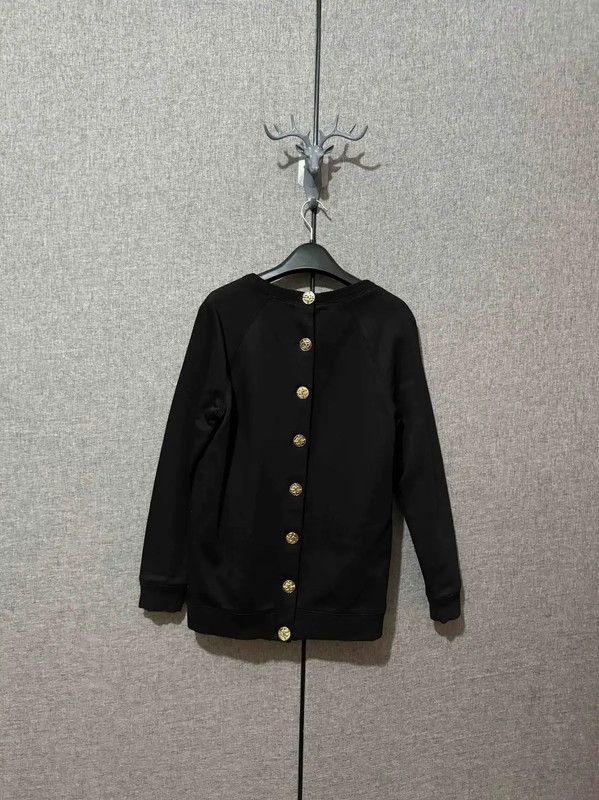 Chanel Chanel Logo Black Polyester Women's Jacket 0089 Size S / US 4 / IT 40 - 2 Thumbnail