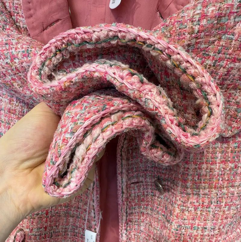 Chanel Chanel Spring Autumn Coral Red Cotton Cardigan 0089 Size S / US 4 / IT 40 - 3 Thumbnail