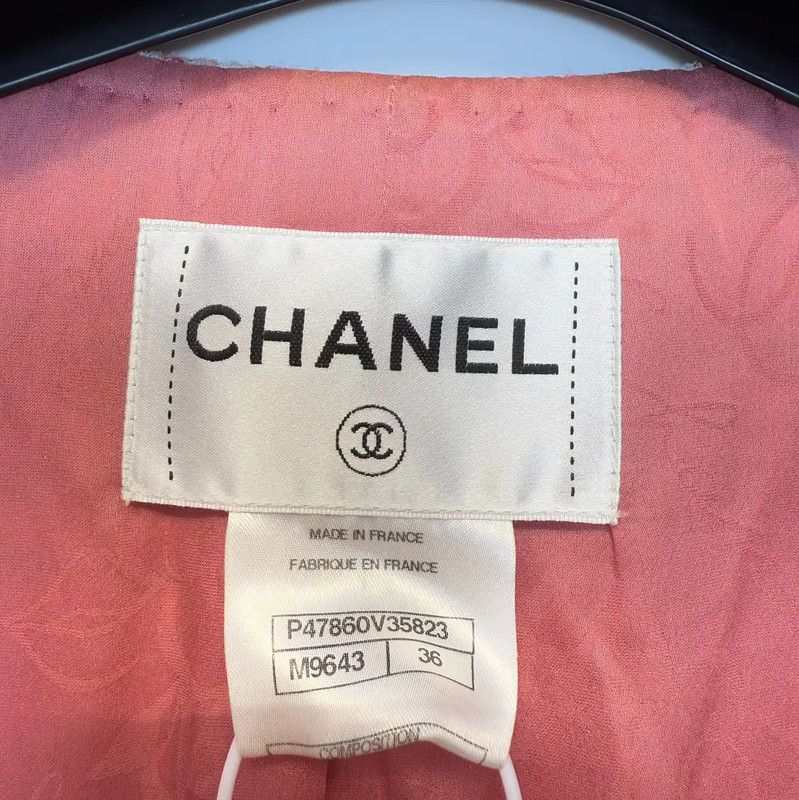 Chanel Chanel Spring Autumn Coral Red Cotton Cardigan 0089 Size S / US 4 / IT 40 - 6 Thumbnail