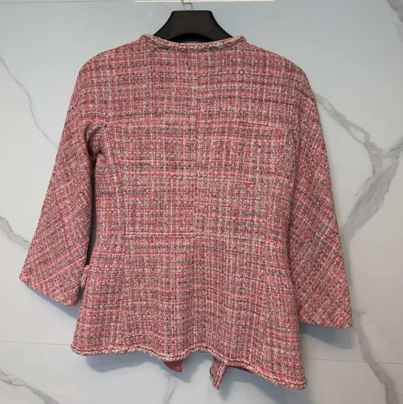 Chanel Chanel Spring Autumn Coral Red Cotton Cardigan 0089 Size S / US 4 / IT 40 - 2 Thumbnail