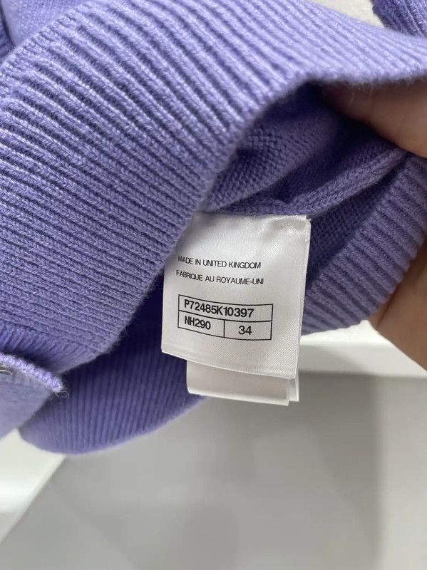 Chanel Chanel Purple Short Sleeve Summer Top 0089 Size ONE SIZE - 6 Thumbnail
