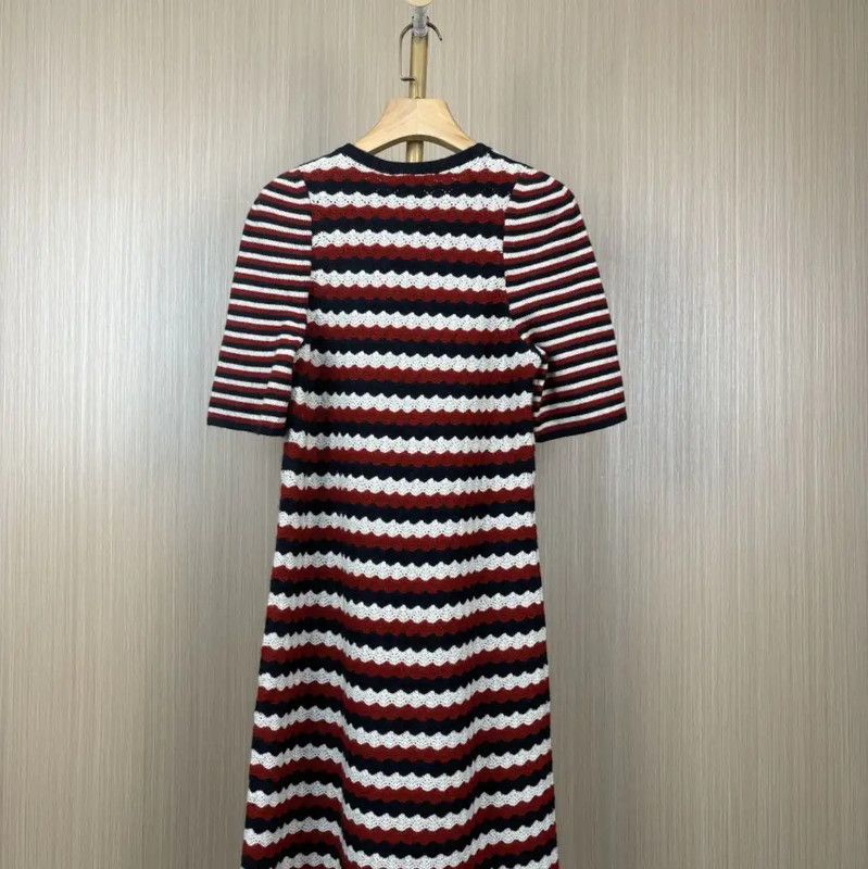 Chanel Chanel Multi-Striped Cotton Dress for Women 0089 Size M / US 6-8 / IT 42-44 - 2 Thumbnail