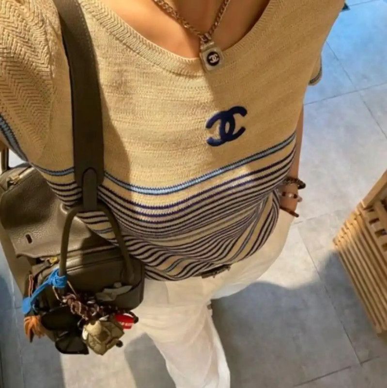 Chanel Chanel Striped Knit Women’s Sweater in XS 0089 Size XS / US 0-2 / IT 36-38 - 9 Thumbnail