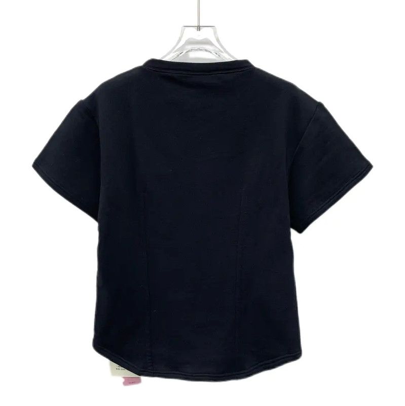 Chanel Chanel Black Cotton T-Shirt with Logo 0089 Size XS / US 0-2 / IT 36-38 - 2 Thumbnail