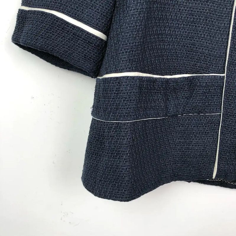Chanel Chanel Navy Cotton Cardigan for Women 0089 Size XXS / US 00 / IT 34 - 4 Thumbnail