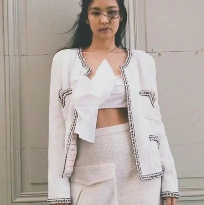 Chanel Chanel White Nylon Skirt Size XS 0089 Size 22" - 9 Thumbnail