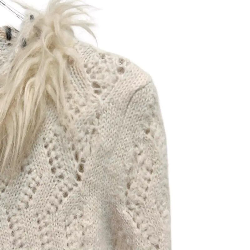 Chanel Chanel Off-White Cotton Blend Women's Jacket 0089 Size S / US 4 / IT 40 - 3 Thumbnail
