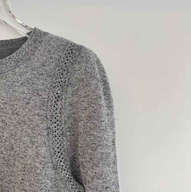 Chanel Chanel Gray Long Sleeve Pullover Sweater 0089 Size S / US 4 / IT 40 - 5 Thumbnail