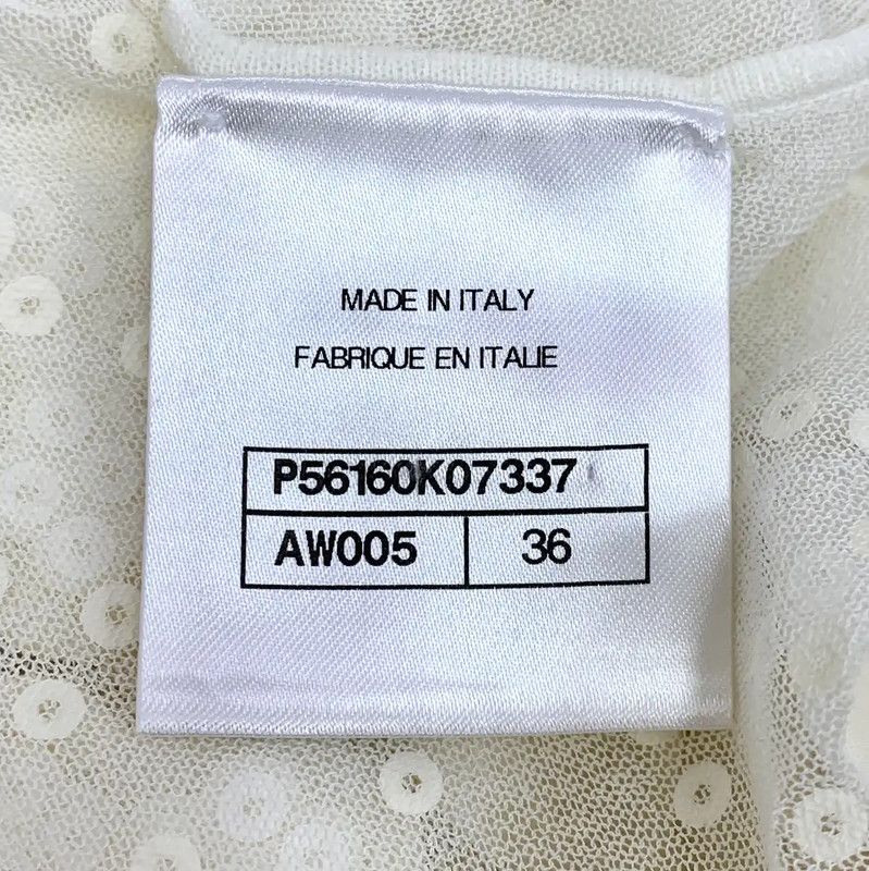Chanel Chanel Cream Cotton Women's T-Shirt XS 0089 Size XS / US 0-2 / IT 36-38 - 7 Thumbnail