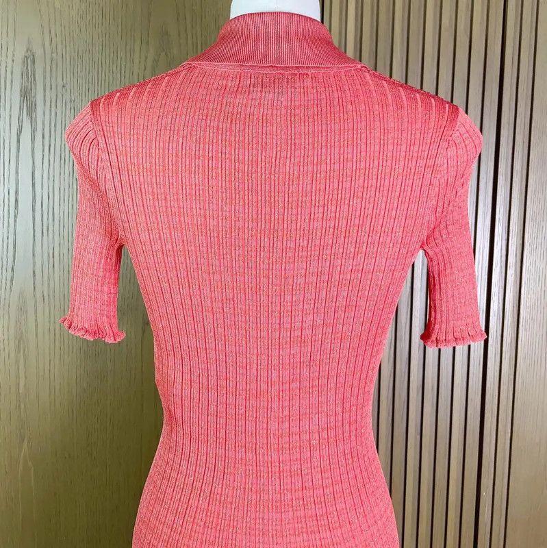 Chanel Chanel Brick Red Short Sleeve Top 0089 Size S / US 4 / IT 40 - 6 Thumbnail