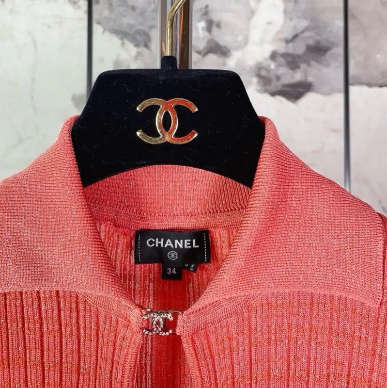 Chanel Chanel Brick Red Short Sleeve Top 0089 Size S / US 4 / IT 40 - 7 Thumbnail