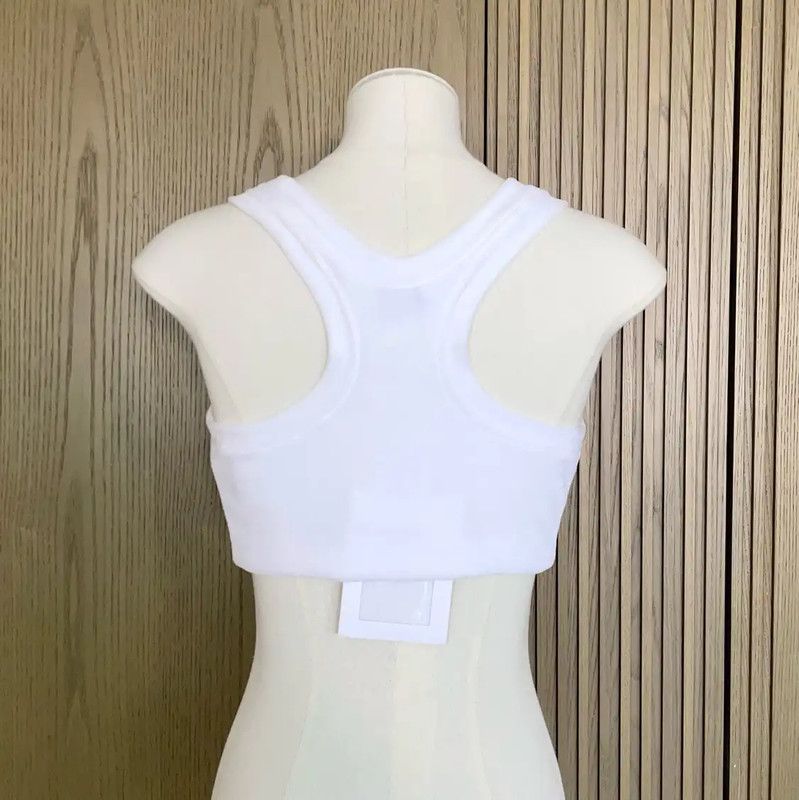 Chanel Chanel White Cropped Lettered Shirt 0089 Size S / US 4 / IT 40 - 5 Thumbnail