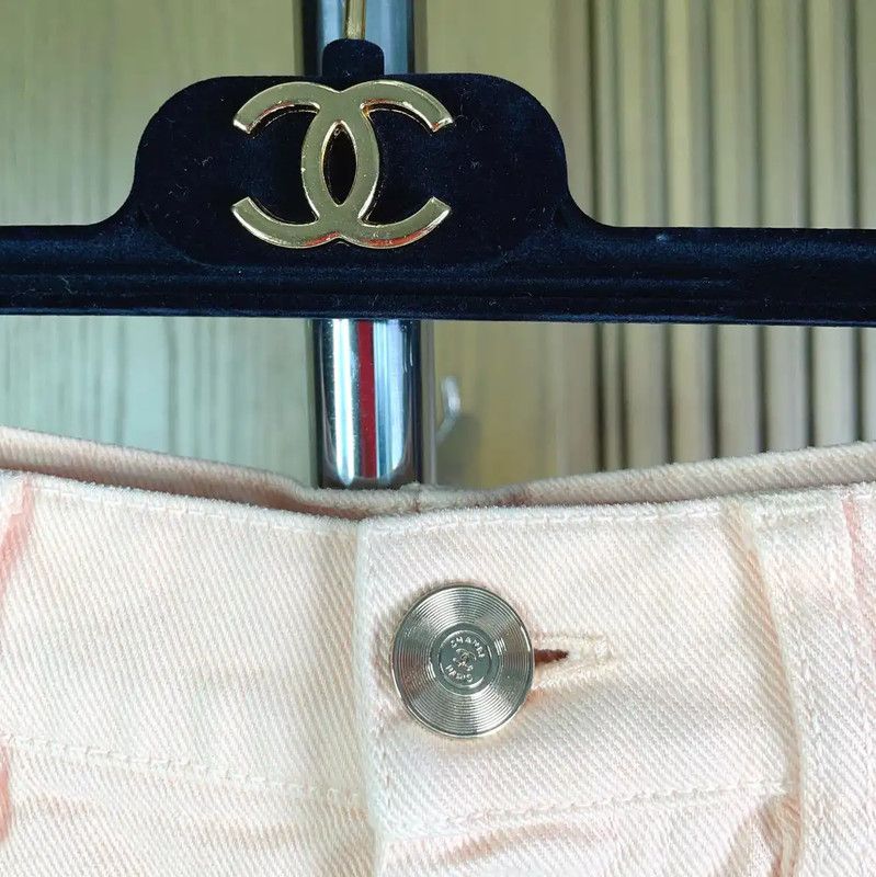 Chanel Chanel Pink Cotton Women's Shorts 0089 Size 23" - 6 Thumbnail