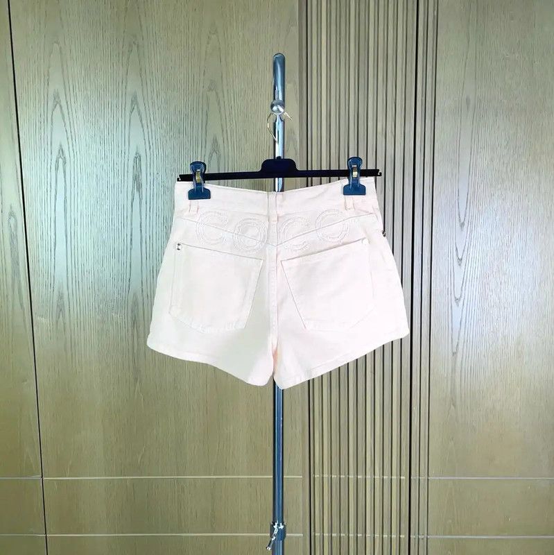 Chanel Chanel Pink Cotton Women's Shorts 0089 Size 23" - 2 Thumbnail