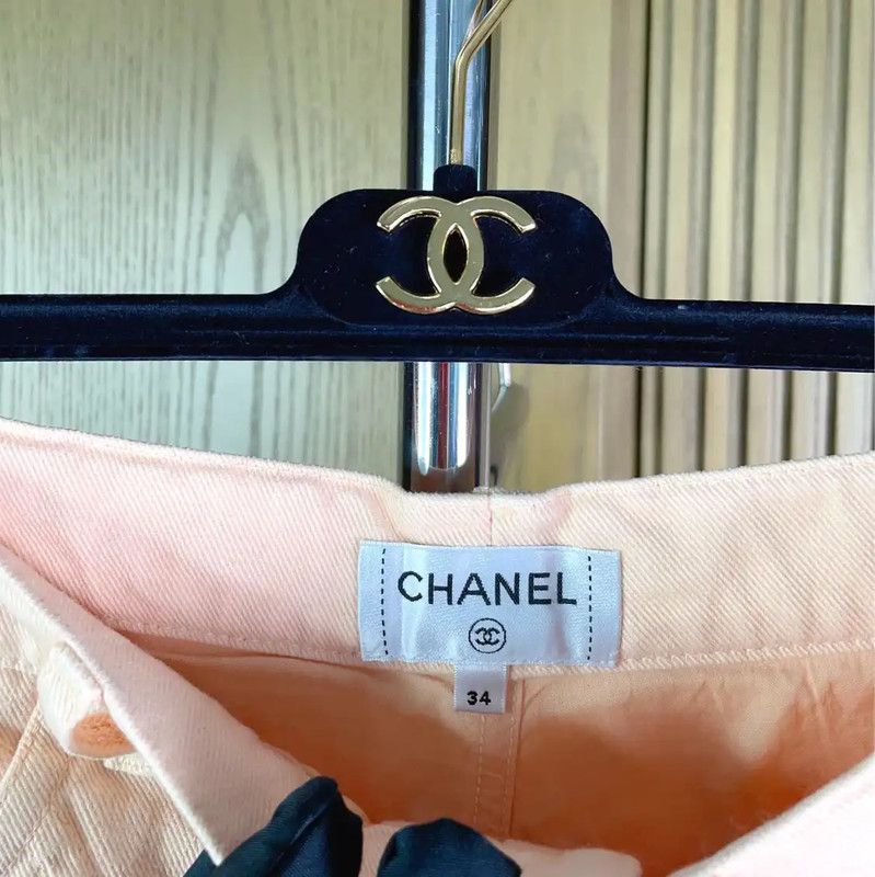 Chanel Chanel Pink Cotton Women's Shorts 0089 Size 23" - 8 Thumbnail