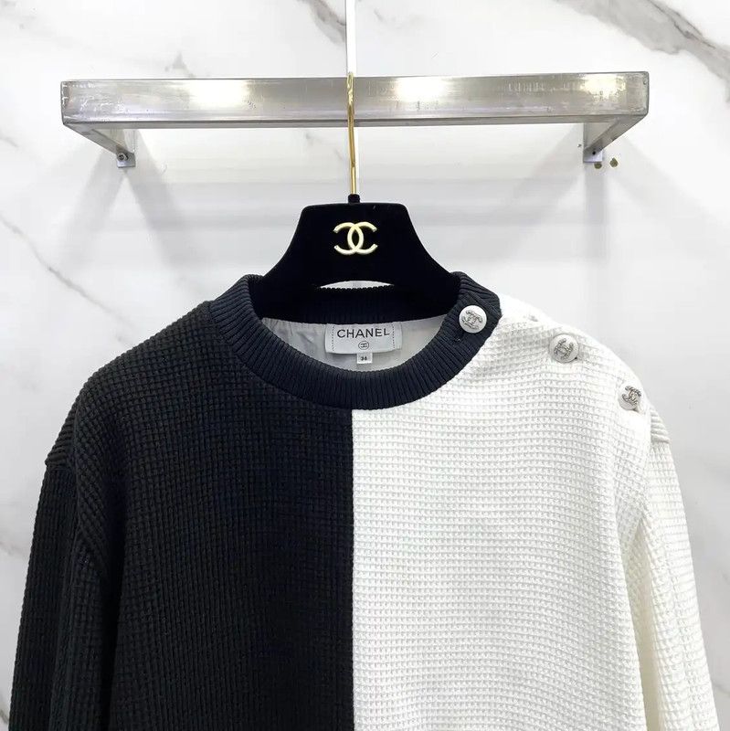 Chanel Chanel Color Block Long Sleeve Sweatshirt 0089 Size S / US 4 / IT 40 - 3 Thumbnail