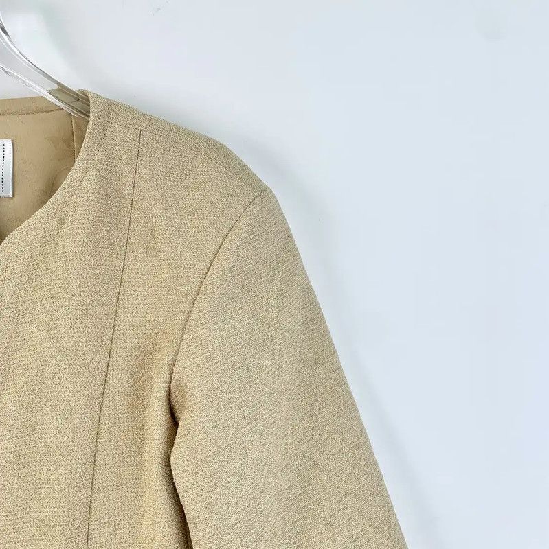 Chanel Chanel Beige Women's Jacket Size XXS 0089 Size XXS / US 00 / IT 34 - 3 Thumbnail