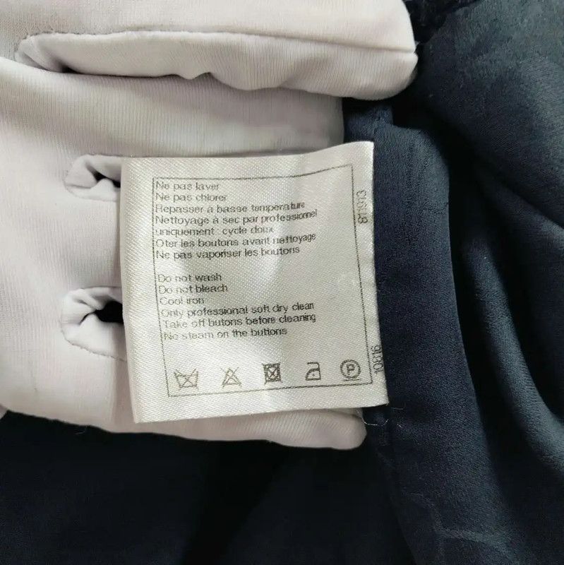 Chanel Chanel Navy Blue Women's Jacket for Spring/Fall 0089 Size L / US 10 / IT 46 - 4 Thumbnail