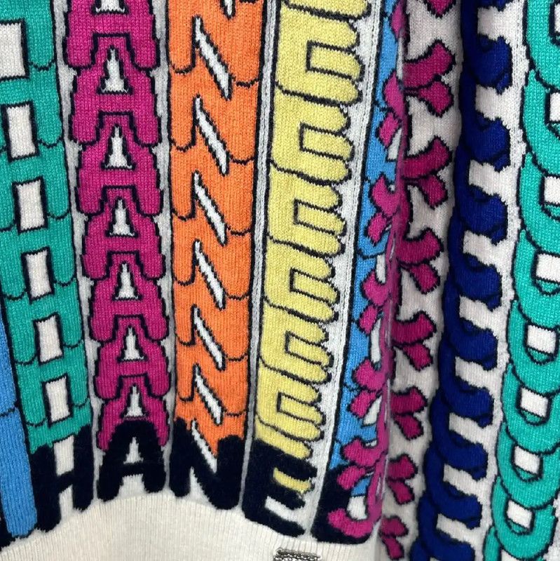 Chanel Chanel Colorful Cotton Blend Pullover Sweater 0089 Size XS / US 0-2 / IT 36-38 - 4 Thumbnail